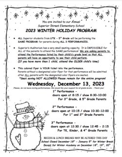 winter program flyer